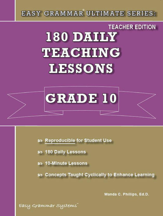 Easy Grammar Ultimate Series: Grade 10 - Teacher Edition