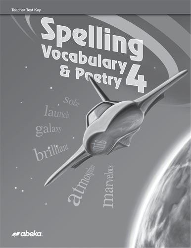 Spelling Vocabulary and Poetry 4 (3rd Ed.) - Tests and Key
