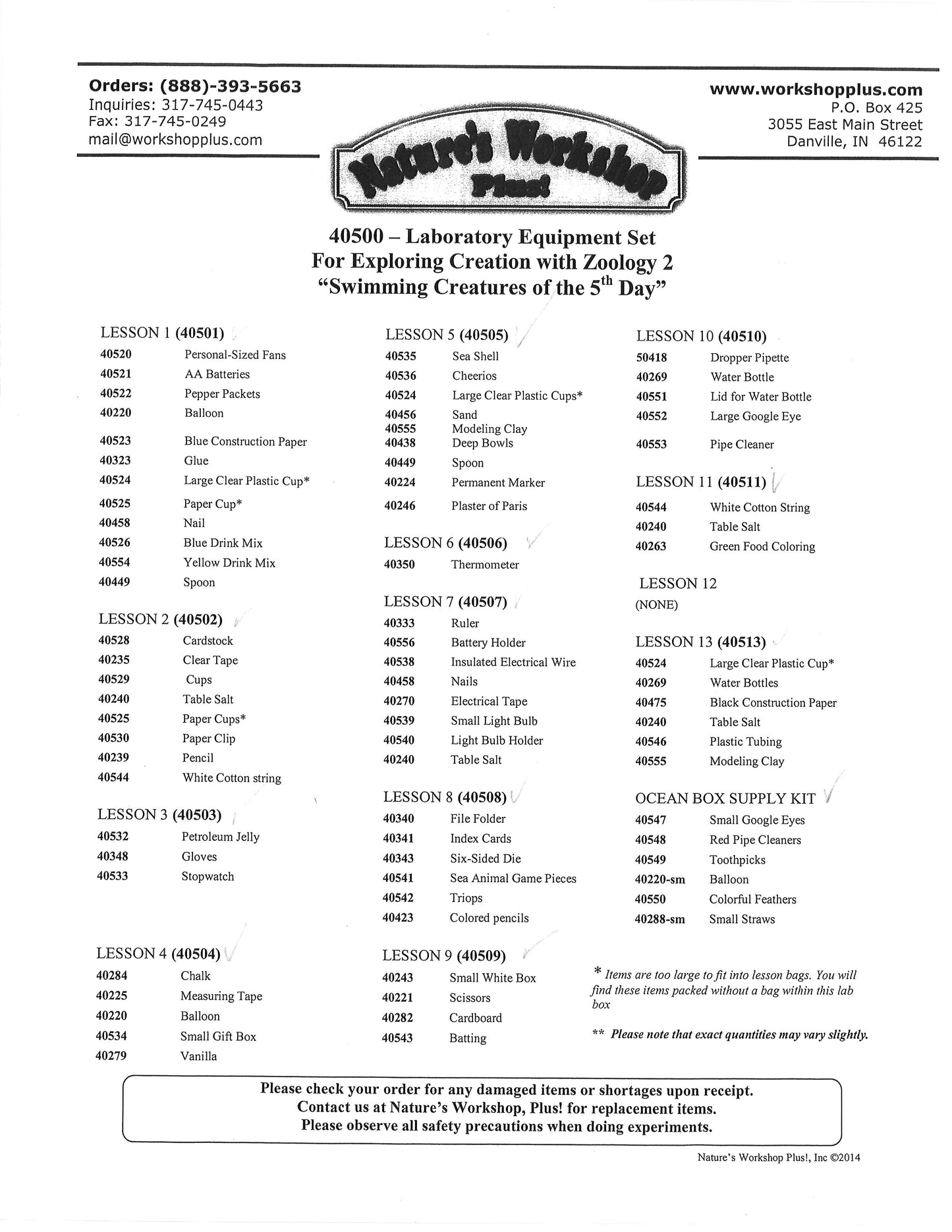 Exploring Creation with Zoology 2 - Lab kit