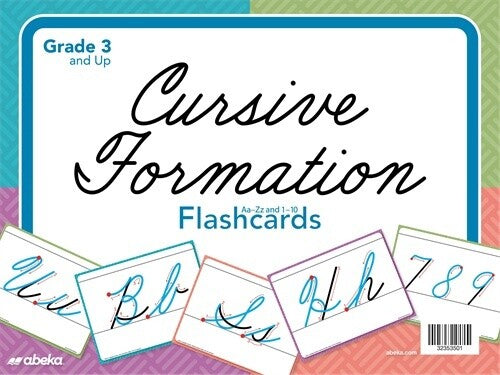 Cursive Formation Flashcards - Grade 3