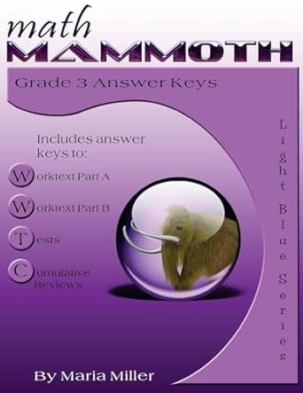 Math Mammoth - Grade 3 Answer Key