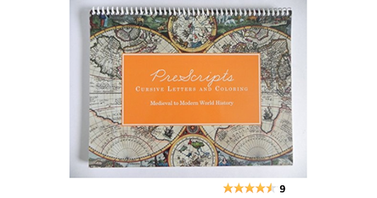 Prescripts Cursive Letters and Coloring - Medieval to Modern World History