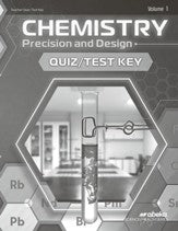 Chemistry Precision and Design (4th ed) - Quiz/Test Key Vol 1