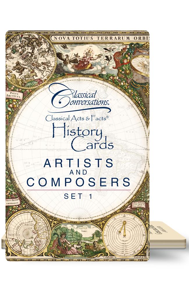 Classical Acts & Facts - History Cards - Artists and Composers, Set 1