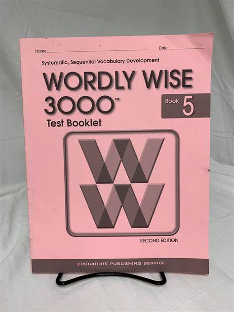 Wordly wise 3000 book 5 test book