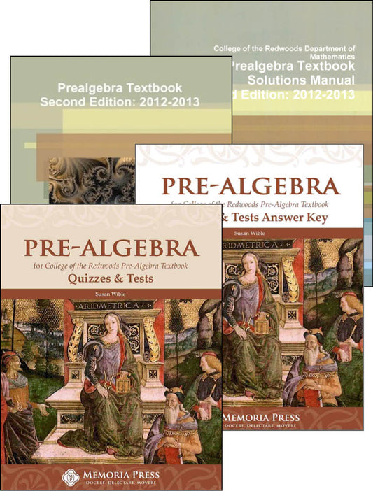 College of the Redwoods Pre-algebra - Set of 4