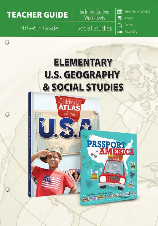 Elementary U.S. Geography & Social Studies - set of 3