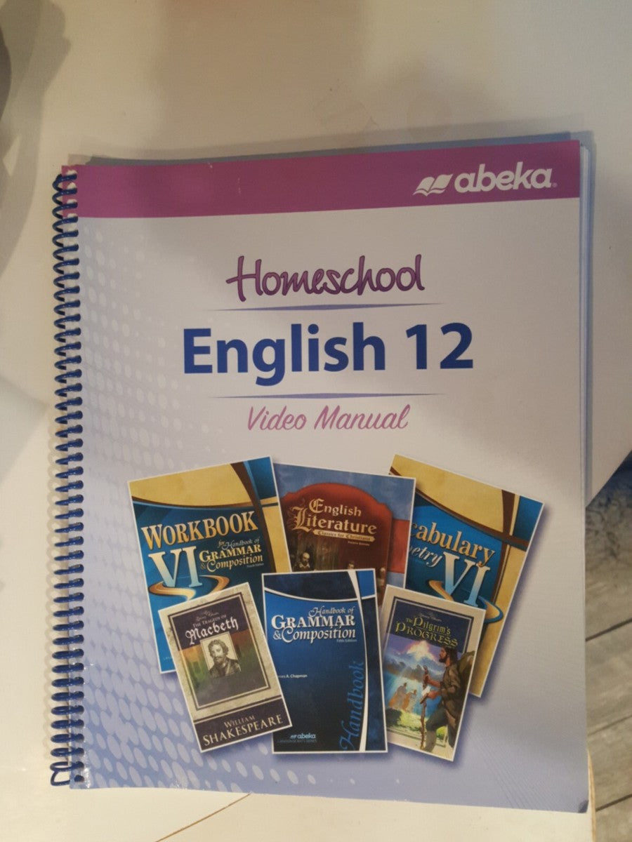Homeschool English 12 Video Mnaual (Copy)