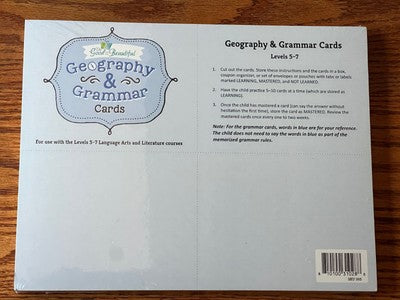 Geography & Grammar Cards