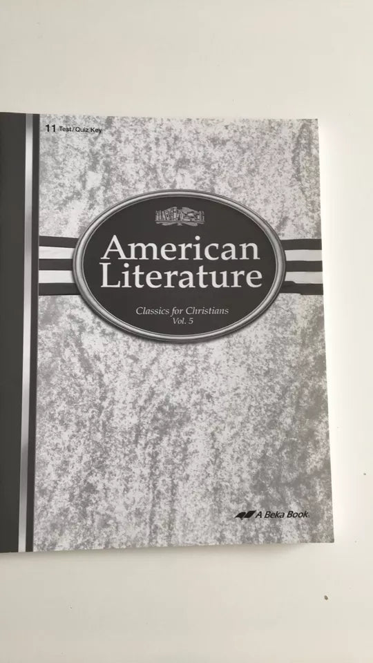 American Literature - Test / Quiz key