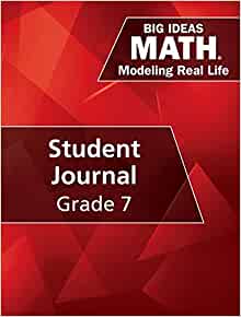 Big Ideas Math - Modeling Real Life - Grade 7