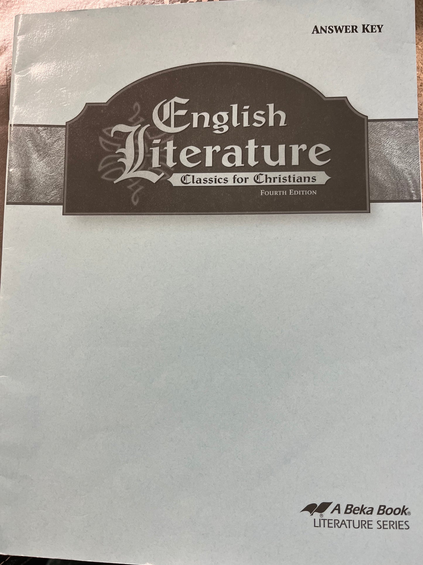 English Literature 4th Ed. - Test Key