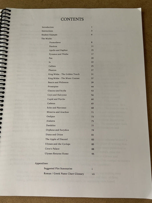 Imitation in Writing - Greek Myths