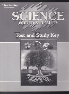 Science Order and Reality - Test and Study Key