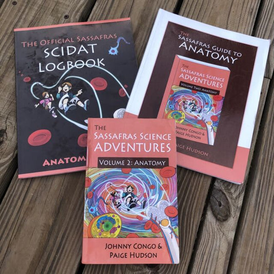 The Sassafras Science Adventures Vol 2 : Anatomy (set of 3)