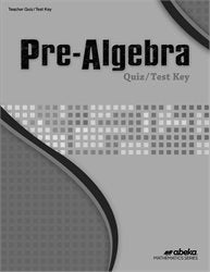 Pre-Algebra - Test/Quiz Key
