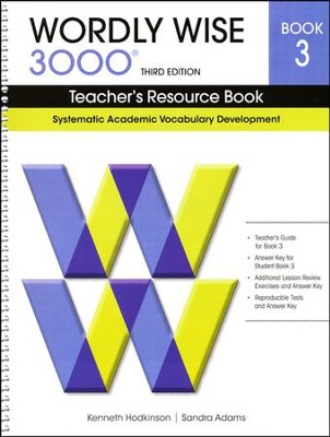 Wordly Wise 3000 Book 3 - Teachers Resource Book