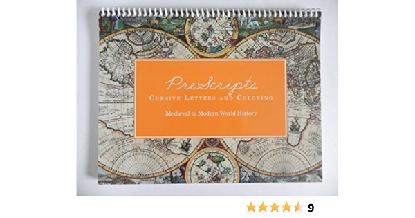 Prescripts Cursive Letters and Coloring - Medieval to Modern World History