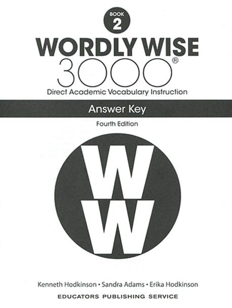 Wordly Wise 3000 book 2 - Answer Key