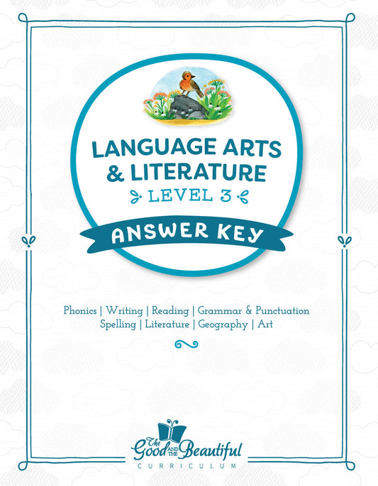 Language Arts & Literature Level 3 - Answer Key