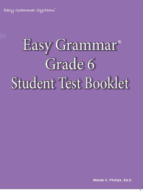 Easy Grammar 6 - Test