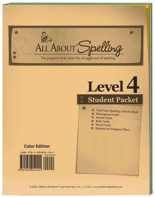 All About Spelling Level 4 Student Packet