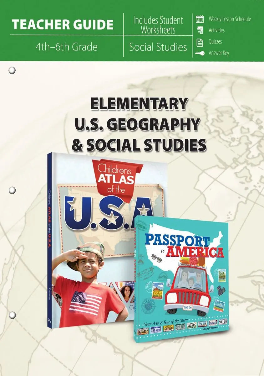 Elementary U.S. Geography & Social Studies - set of 3