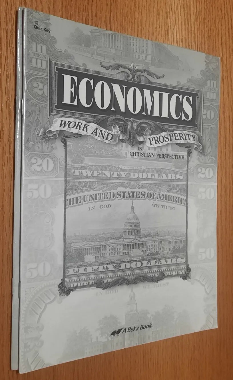 Economics Work and Prosperity Quiz & Test Key