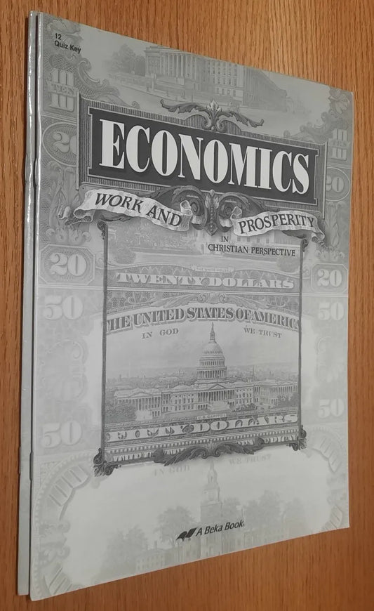 Economics Work and Prosperity Quiz & Test Key