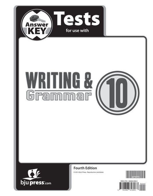 Writing and Grammar 10 (4th ed) - Test and Test Key