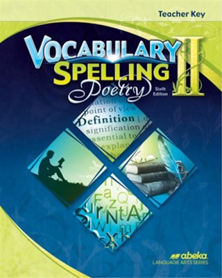 Vocabulary Spelling Poetry II (6th ed) - Teacher Guide