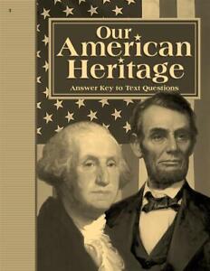Our American Heritage - Answer Key
